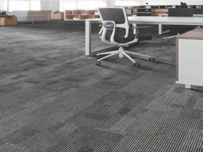 How can office carpets contribute to a productive and comfortable work environment